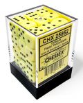 Комплект зарове Chessex Opaque Pastel - Yellow/black, 36 броя - 1t