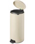 Кош за отпадъци с педал Brabantia - NewIcon, 30 L, бежов - 5t