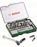 Комплект битове и тресчотка Bosch - 27 части, Ø6/7/8/10/13 mm - 1t