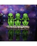 Комплект статуетки Nemesis Now Adult: Humor - Three Wise Martians, 16 cm - 6t