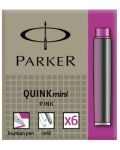 Комплект патрончета Parker Z11 - За писалка, 6 броя, розови - 1t