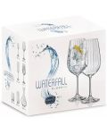 Комплект чаши за вино Bohemia - Royal Waterfall, 6 броя x 550 ml - 2t