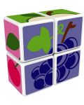 Комплект магнитни кубчета Geomag - Magicube, Плодове, 7 части - 2t