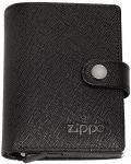 Компактен портфейл Zippo Saffiano - RFID защита, черен - 1t