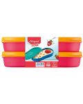 Комплект кутии за храна Maped Concept Kids - Червена, 150 ml, 2 броя - 2t