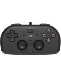 Контролер Hori - Wired Mini Gamepad, черен (PS4) - 1t