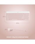 Комплект мишка и клавиатура Logitech - MK470 Slim Combo, безжични, rose - 9t