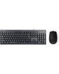 Комплект мишка и клавиатура Delux - K6300U, кирилизиран, черен - 1t