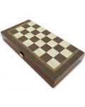 Комплект шах и табла Manopoulos - Цвят венге, 38 x 19 cm - 1t