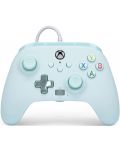 Контролер PowerA - Enhanced, жичен, за Xbox One/Series X/S, Cotton Candy Blue - 1t
