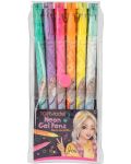 Комплект цветни химикалки Depesche TopModel - Неон, 6 цвята - 1t