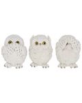 Комплект статуетки Nemesis Now Adult: Gothic - Three Wise Owls, 8 cm - 1t