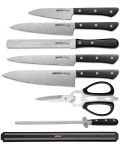 Комплект от 5 ножа Samura - Harakiri, черна дръжка - 2t