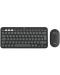 Комплект клавиатура Logitech K380s, for Mac + мишка Logitech M350s, сиви - 1t