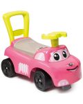 Кола за возене Smoby - Ride-on, розова - 1t