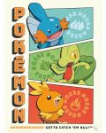Комплект мини плакати GB Eye Games: Pokemon - Starters - 8t