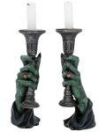 Комплект свещници Nemesis Now Adult: Gothic - Light of Darkness, 22 cm - 1t