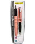 Комплект писалка Online - Slope, 2 пера, розова - 3t