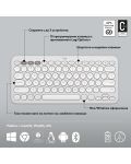 Комплект клавиатура Logitech K380s + мишка Logitech M350s, бели - 7t
