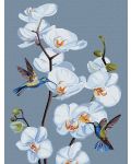 Комплект за рисуване по номера Ideyka - Орхидеи, 30 х 40 cm - 1t