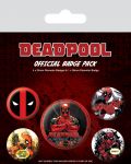 Комплект значки Pyramid -  Deadpool Badge Pack - 1t