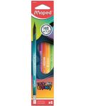 Комплект моливи Maped Black'Peps - Energy, HB, 6 броя - 1t