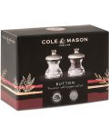 Комплект мелнички за сол и пипер Cole & Mason - Button, 6.5 cm - 7t