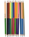 Комплект двуцветни моливи Pelikan - 24 цвята, кръгли - 3t