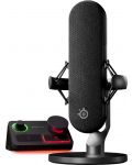 Комплект микрофон и миксер SteelSeries - Alias Pro, черен - 1t