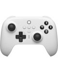 Контролер 8BitDo - Ultimate Bluetooth & 2.4g Controller with Charging Dock, за Nintendo Switch/PC, бял - 3t