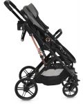 Комбинирана бебешка количка Moni - Raffaello, сива - 4t