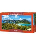 Панорамен пъзел Castorland от 600 части - Остров Пхи Пхи, Тайланд - 1t