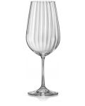 Комплект чаши за вино Bohemia - Royal Waterfall, 6 броя x 550 ml - 1t