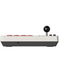 Безжичен контролер 8BitDo - Arcade Stick, бял (Nintendo Switch/PC) - 3t