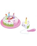 Игрален комплект Lelin - Дървена сметанова торта за рожден ден - 1t