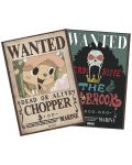 Комплект мини плакати GB eye Animation: One Piece - Brook & Chopper Wanted Posters - 1t