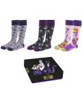 Комплект чорапи Cerda Disney: Villains - Maleficent, размер 36-41 - 2t