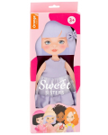 Комплект дрехи за кукла Orange Toys Sweet Sisters - Лилава рокля - 1t