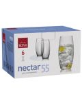 Комплект чаши за вода Rona - Nectar 4932, 6 броя x 550 ml - 2t