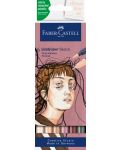 Комплект маркери Faber-Castell Goldfaber Sketch - Portrait, 6 цвята - 1t