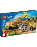 Конструктор LEGO City - Строителна площадка с камиони (60391) - 1t
