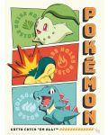 Комплект мини плакати GB Eye Games: Pokemon - Starters - 9t
