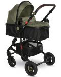 Комбинирана детска количка Lorelli - Alba, Premium, Loden Green - 4t