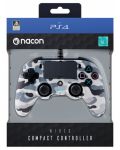 Контролер Nacon - Wired Compact, Camo Grey (PS4/PC) - 5t