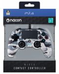 Контролер Nacon - Wired Compact Controller, Camo Grey (PS4) - 5t