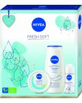 Nivea Подаръчен комплект Fresh Soft, Xmas 22 - 1t