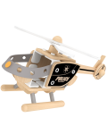 Дървен конструктор Classic World – Полицейски хеликоптер - 2t