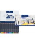 Комплект цветни моливи Faber-Castell Goldfaber - 36 цвята, в метална кутия - 3t