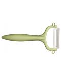 Комплект керамичен нож с белачка Kyocera - зелен - 4t