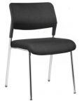 Комплект посетителски столове RFG - Evo 4L M, 5 броя, черни - 1t